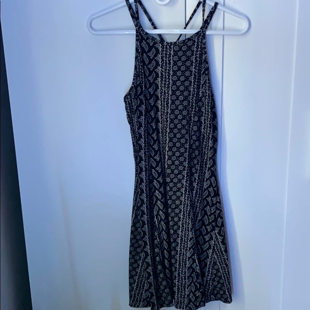 black patterned dress